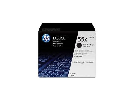 HP 55X High Yield Black Original LaserJet Toner Cartridge, CE255X