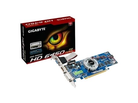 GIGABYTE AMD Radeon HD 6450 1GB 64bit GV-R645-1GI