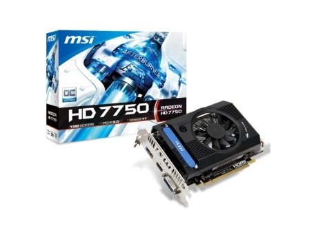 MSI AMD Radeon HD 7750 1GB 128bit R7750-PMD1GD5 OC V2