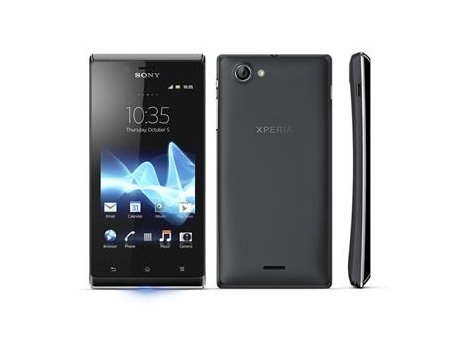 SONY ST26i Xperia J Black + White cover