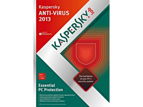 KASPERSKY Antivirus jednogodišnja zaštita za 3 PC