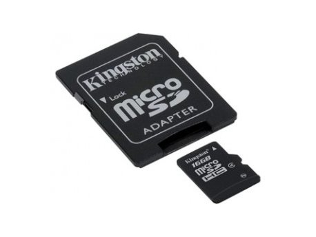 KINGSTON MicroSDHC 16GB class 4 + adapter SDC4 16GB