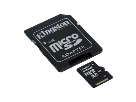 KINGSTON MicroSDXC 64GB class 10 + adapter SDCX10 64GB