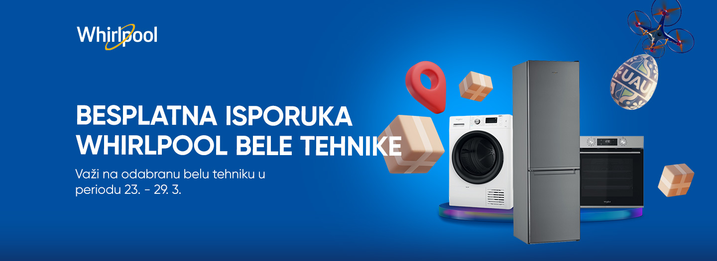 WHIRLPOOL BELA TEHNIKA BESPLATNA ISPORUKA AKCIJA