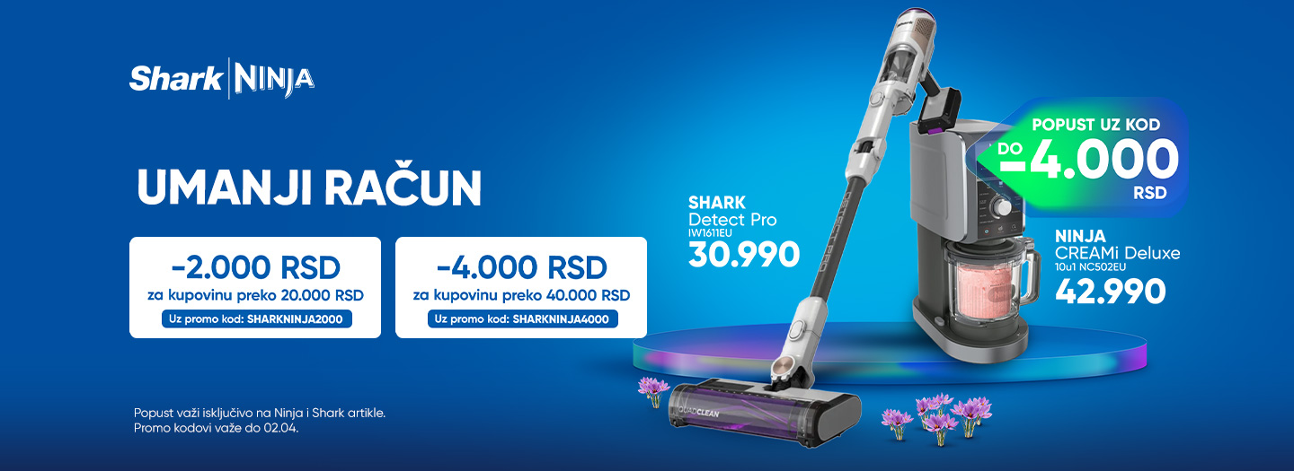 UMANJI RACUN UZ NINJA I SHARK PROMO KOD