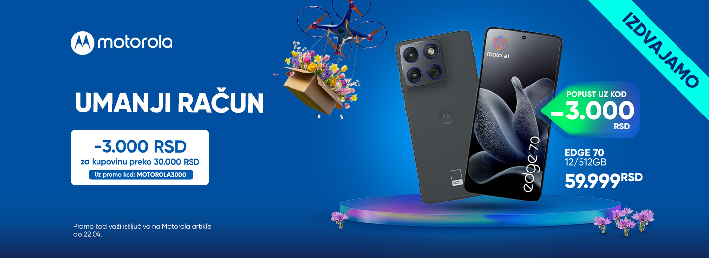 UMANJI RACUN UZ MOTOROLA KOD