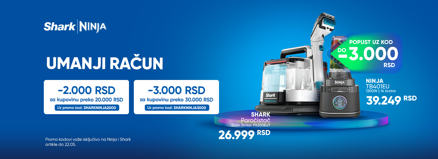 UMANJI RACUN UZ NINJA I SHARK PROMO KOD