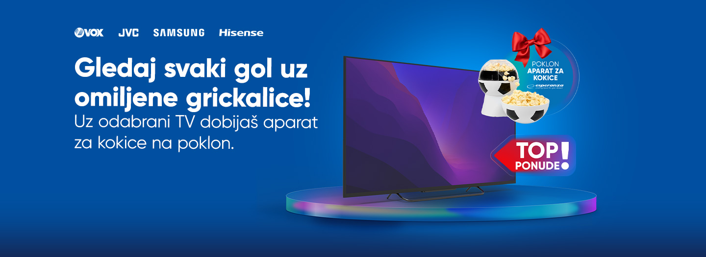 TV i poklon aparat za kokice
