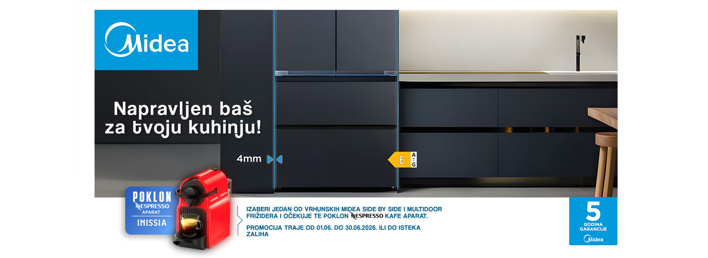 UZ MIDEA FRIZIDER POKLON APARAT ZA KAFU