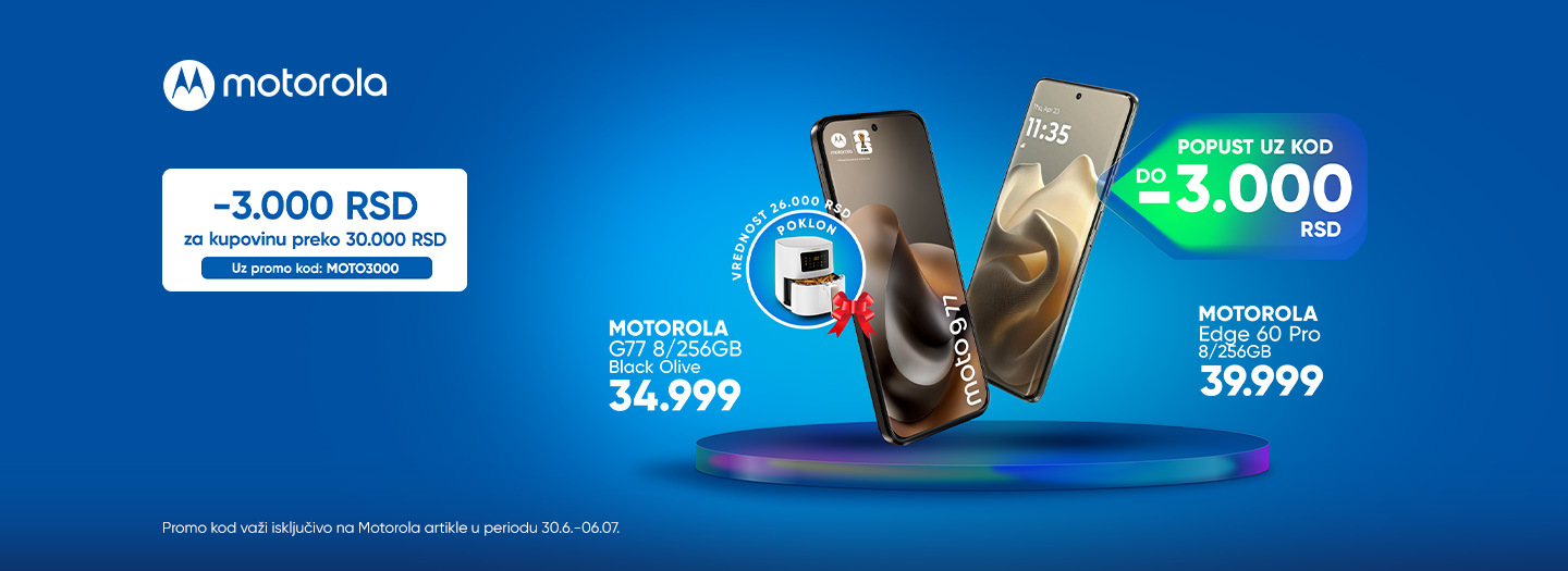 UMANJI RACUN UZ MOTOROLA PROMO KOD