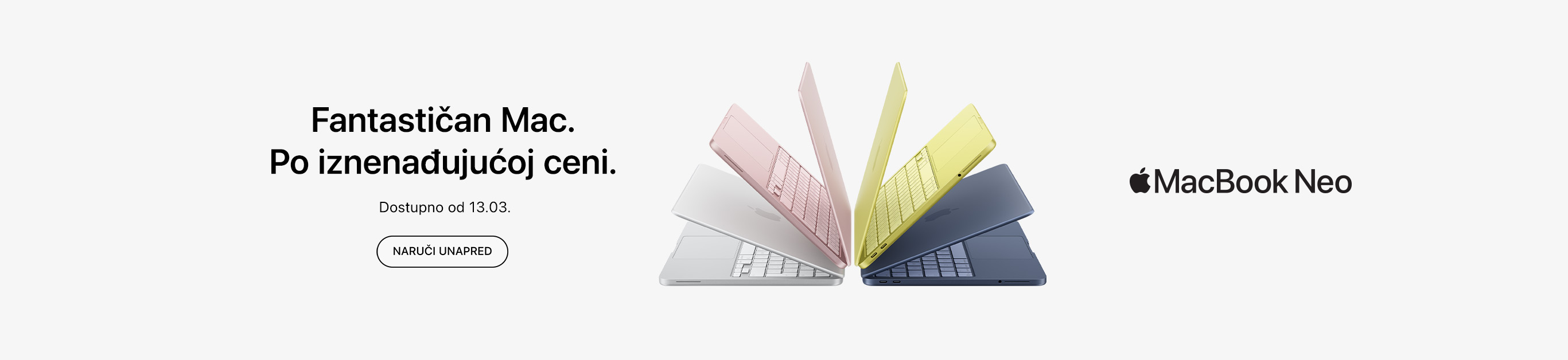 U pretprodaji MacBook Neo