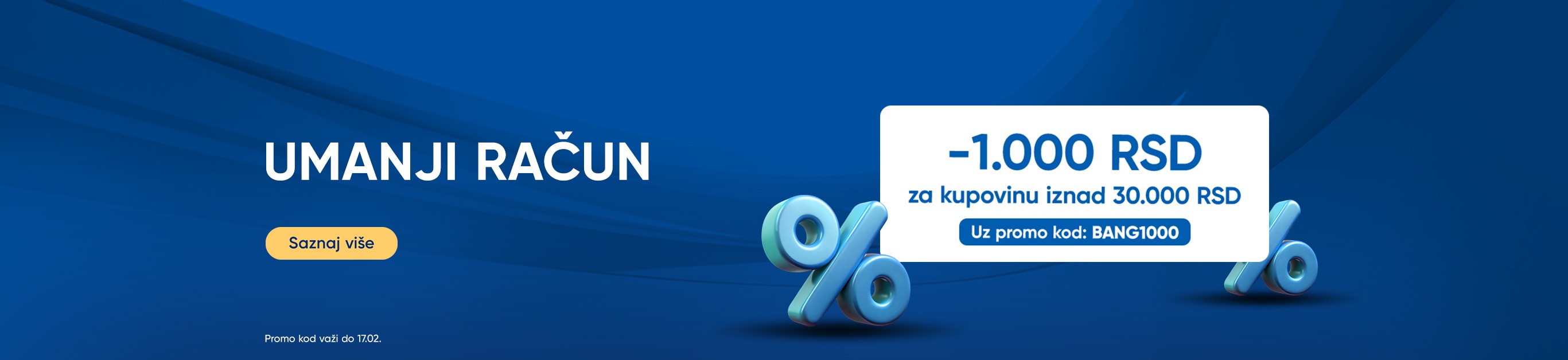 UMANJI RAČUN FEBRUAR