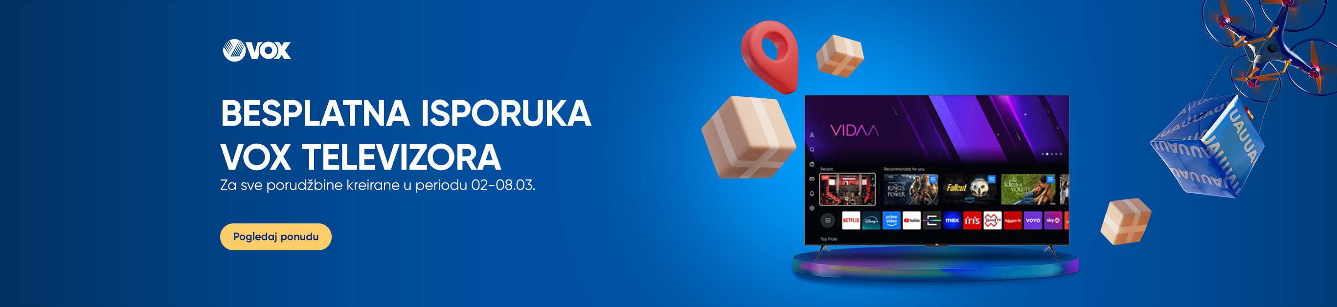 VOX TV BESPLATNA ISPORUKA