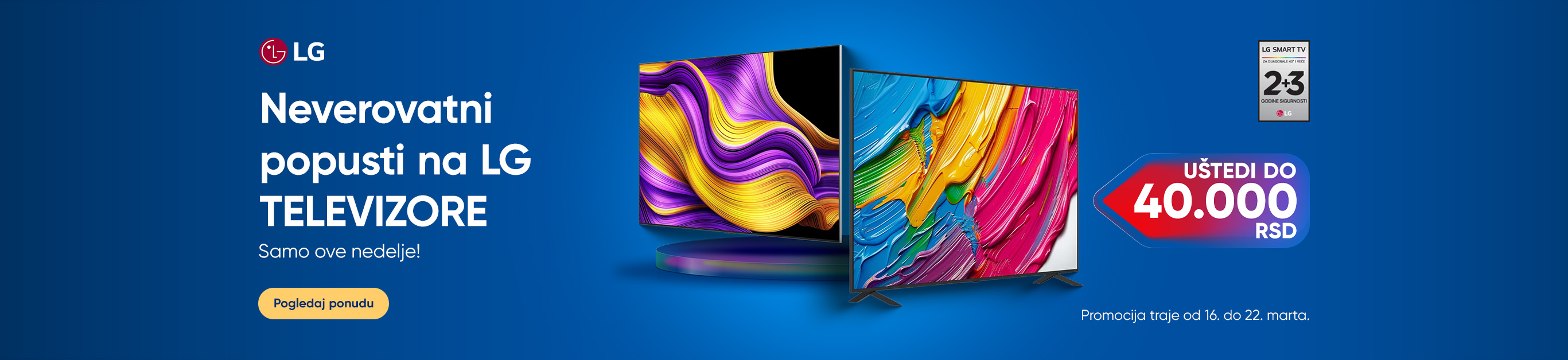 LG TELEVIZORI NEDELJNA AKCIJA