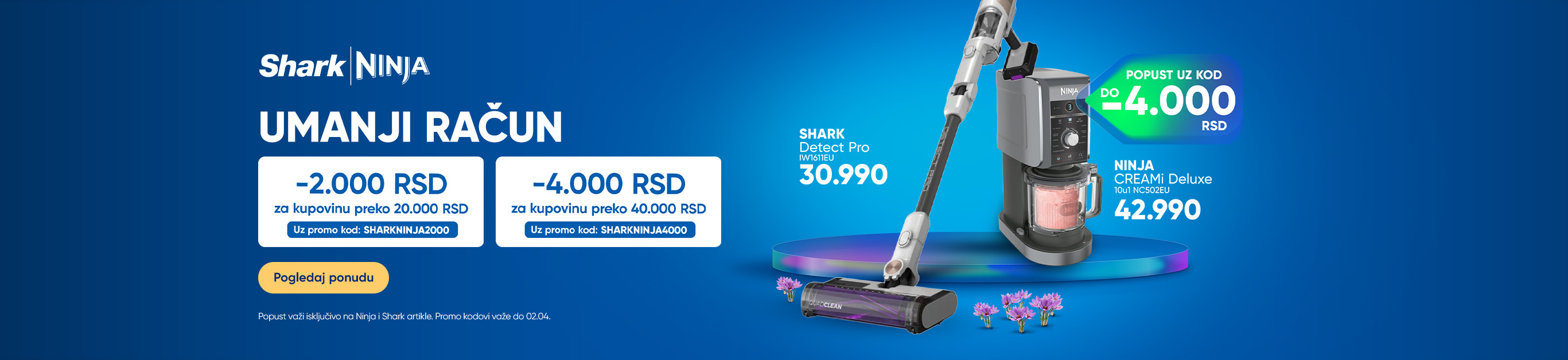 UMANJI RAČUN SHARK NINJA