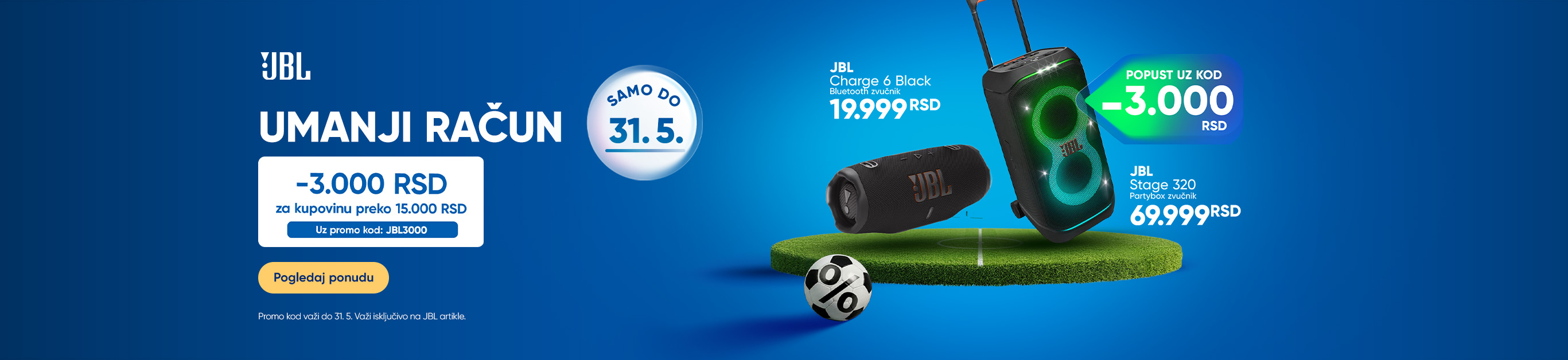 UMANJI RACUN UZ JBL