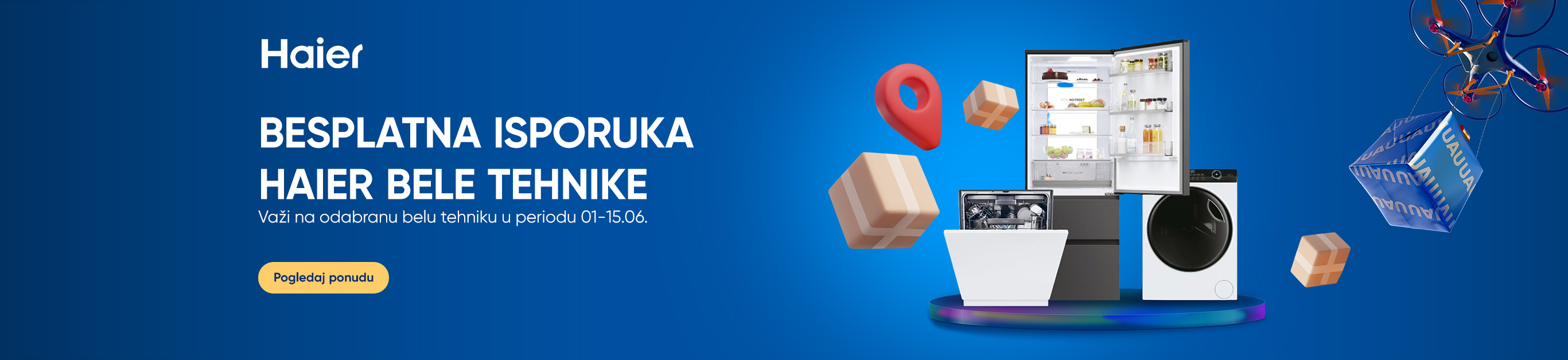HAIER BELA TEHNIKA BESPLATNA ISPORUKA
