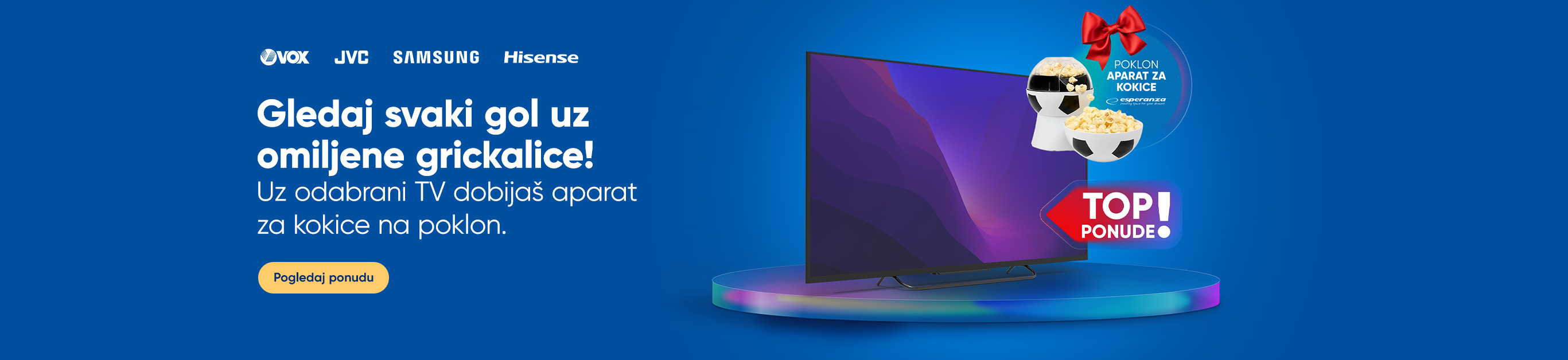 TV i poklon aparat za kokice