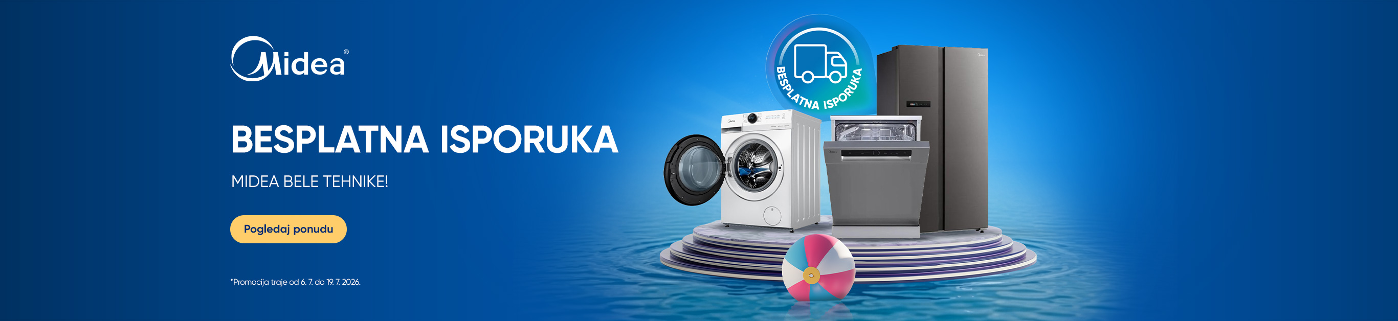 MIDEA BESPLATNA ISPORUKA DO 19.7.