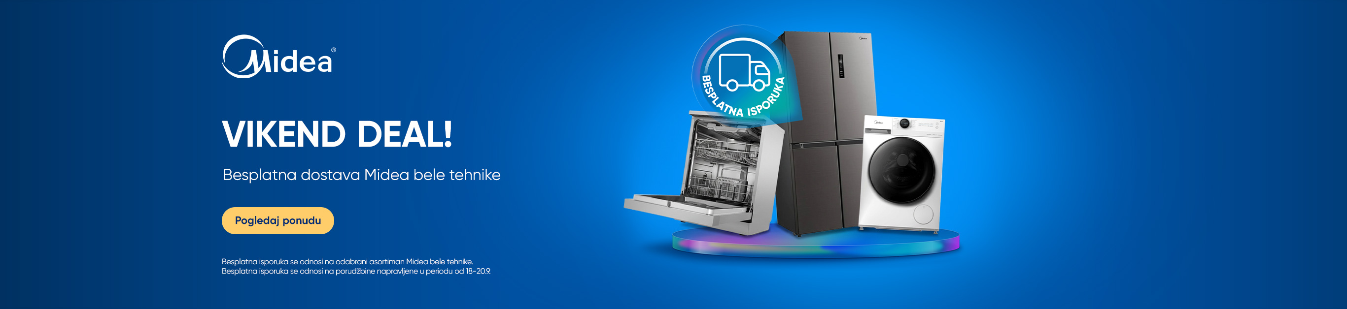 midea besplatna isporuka do 7.9.