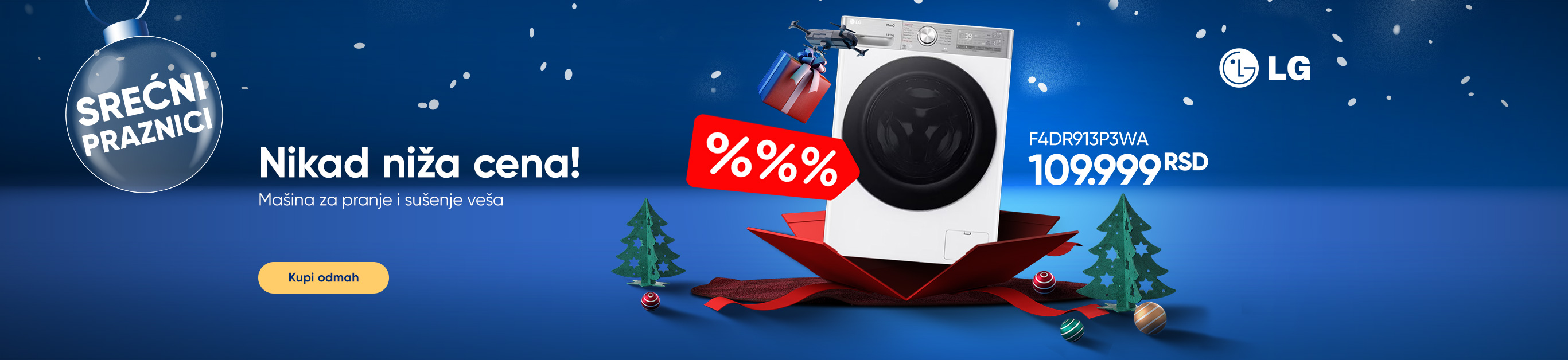 LG MASINA ZA PRANJE I SUSENJE
