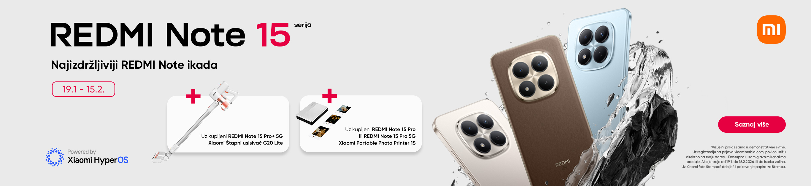 Upoznaj novu REDMI Note 15 seriju