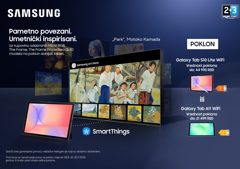 Samsung TV Poklon Tablet Akcija