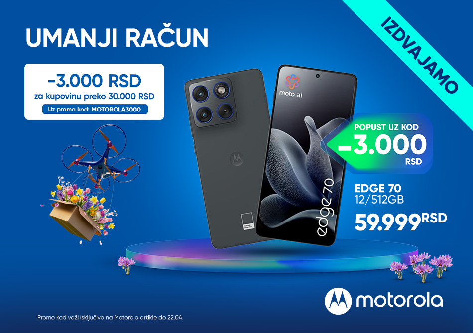 UMANJI RACUN UZ MOTOROLA KOD