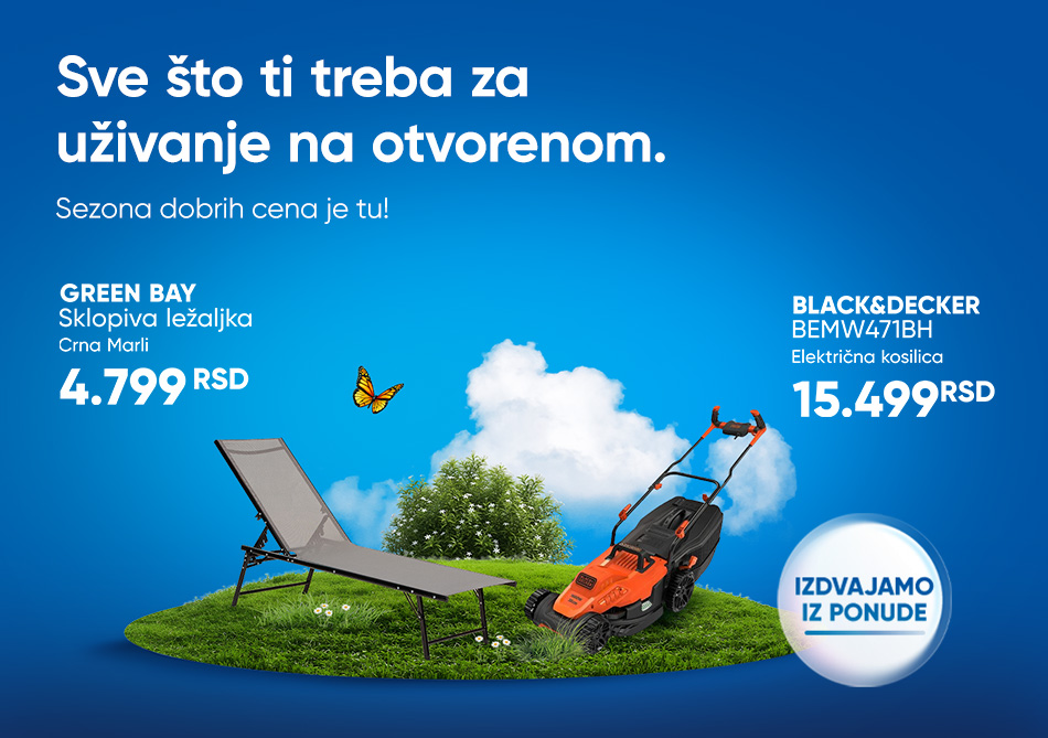 AKCIJA NA BASTENSKU OPREMU BAZENE KOSILICE TRIMERE BICIKLE TROTINETE I JOS MNOGO TOGA