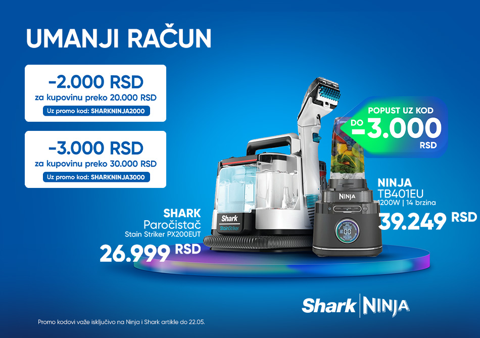 UMANJI RACUN UZ NINJA I SHARK PROMO KOD