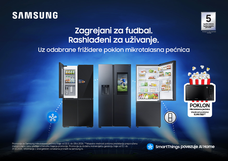 Poklon mikrotalasna uz Samsung frizidere