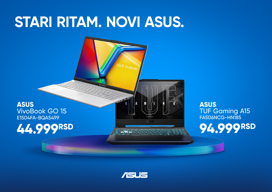 ASUS LAPTOPOVI SEPTEMBAR PROMO