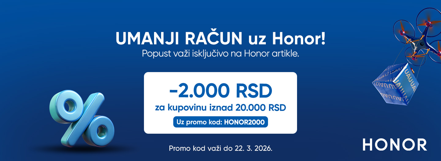 HONOR poklanja ustedu uz PROMO KOD