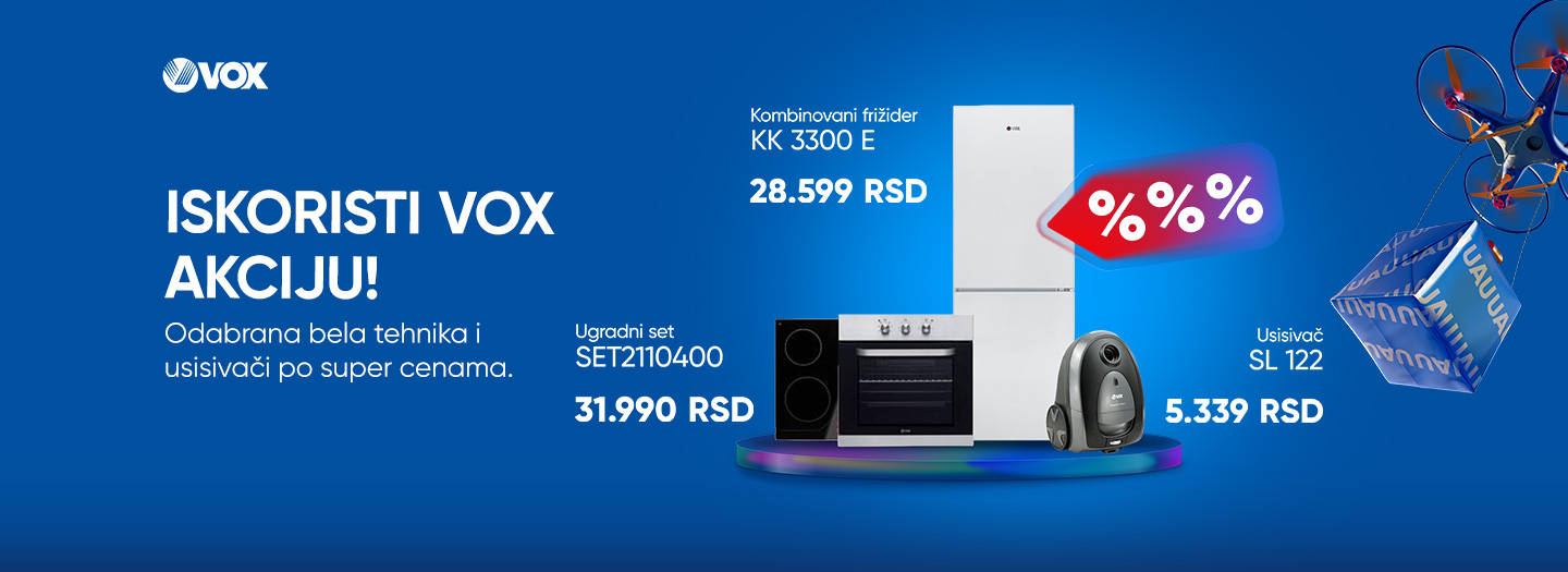 VOX AKCIJA FRIZIDERI SPORETI I USISIVACI