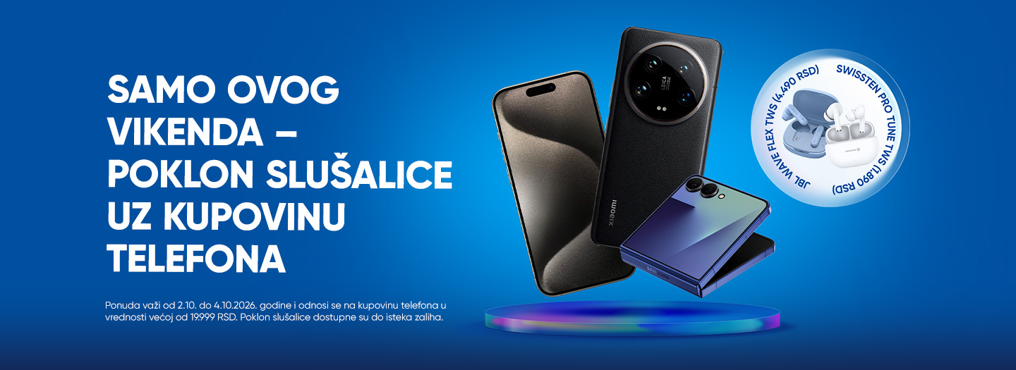 Vikend akcija Telefon i Poklon Slusalice