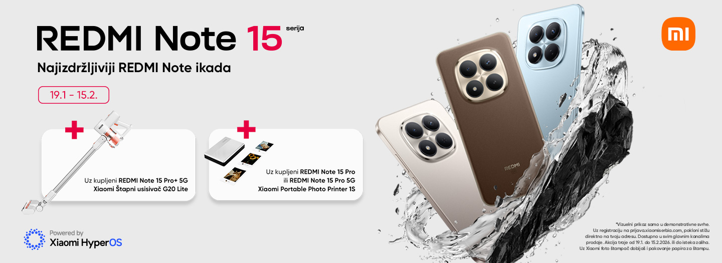 Upoznaj novu REDMI Note 15 seriju