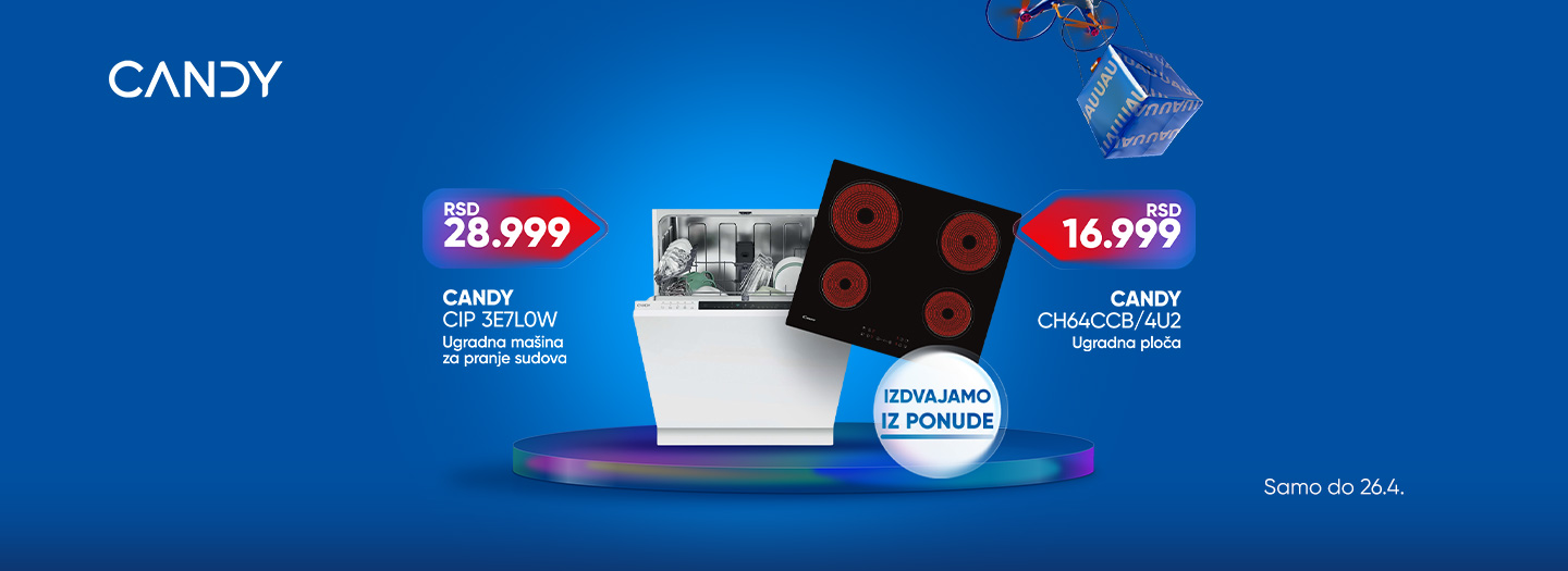 CANDY BELA TEHNIKA VIKEND AKCIJA