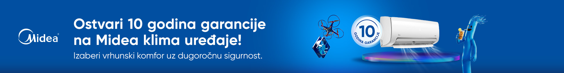 MIDEA 10 GODINA GARANCIJE