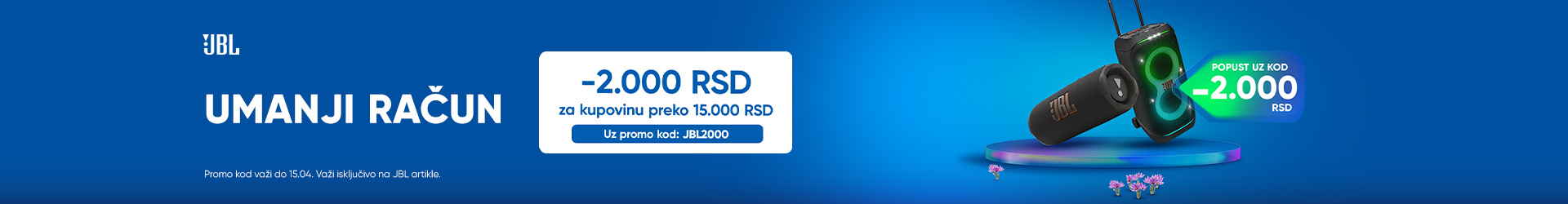 JBL umanji racun