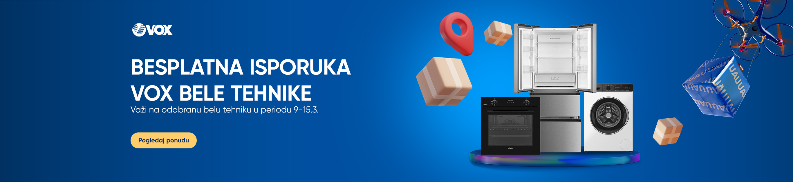 VOX BESPLATNA ISPORUKA BELE TEHNIKE