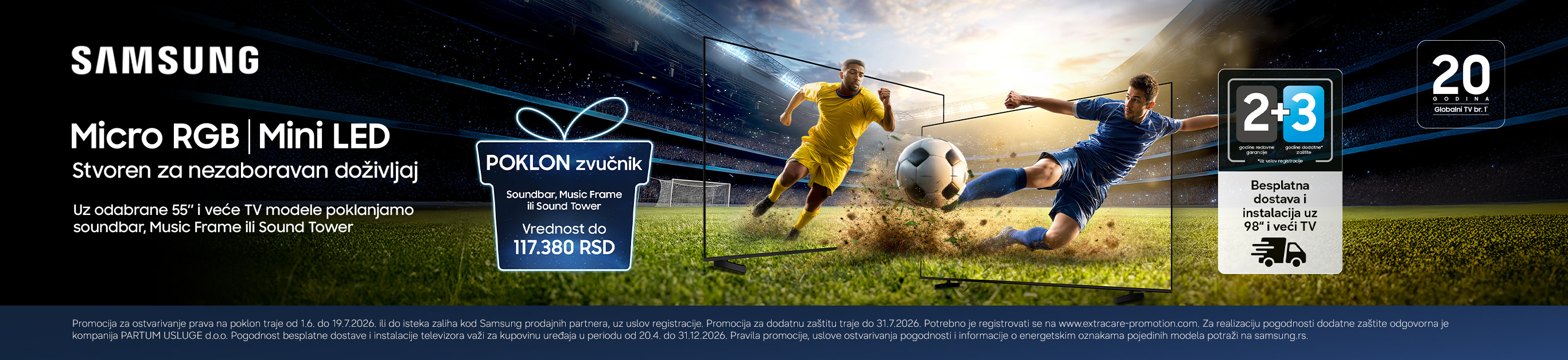 SAMSUNG TV I POKLON SOUNDBAR, MUSIC FRAME ILI SOUND TOWER