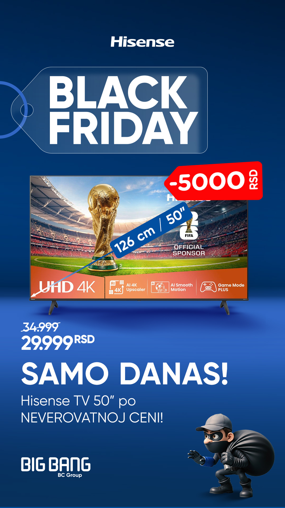 Hisense TV SAMO DANAS