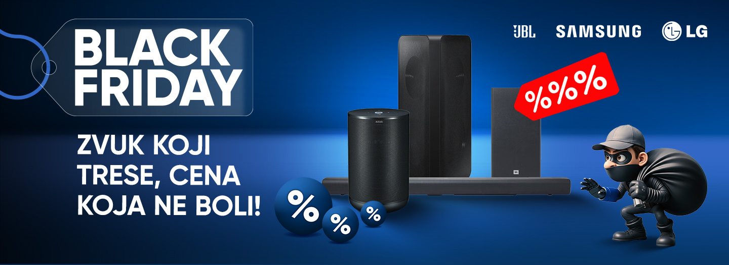 ZVUČNICI I SOUNDBAR BLACK FRIDAY 2025