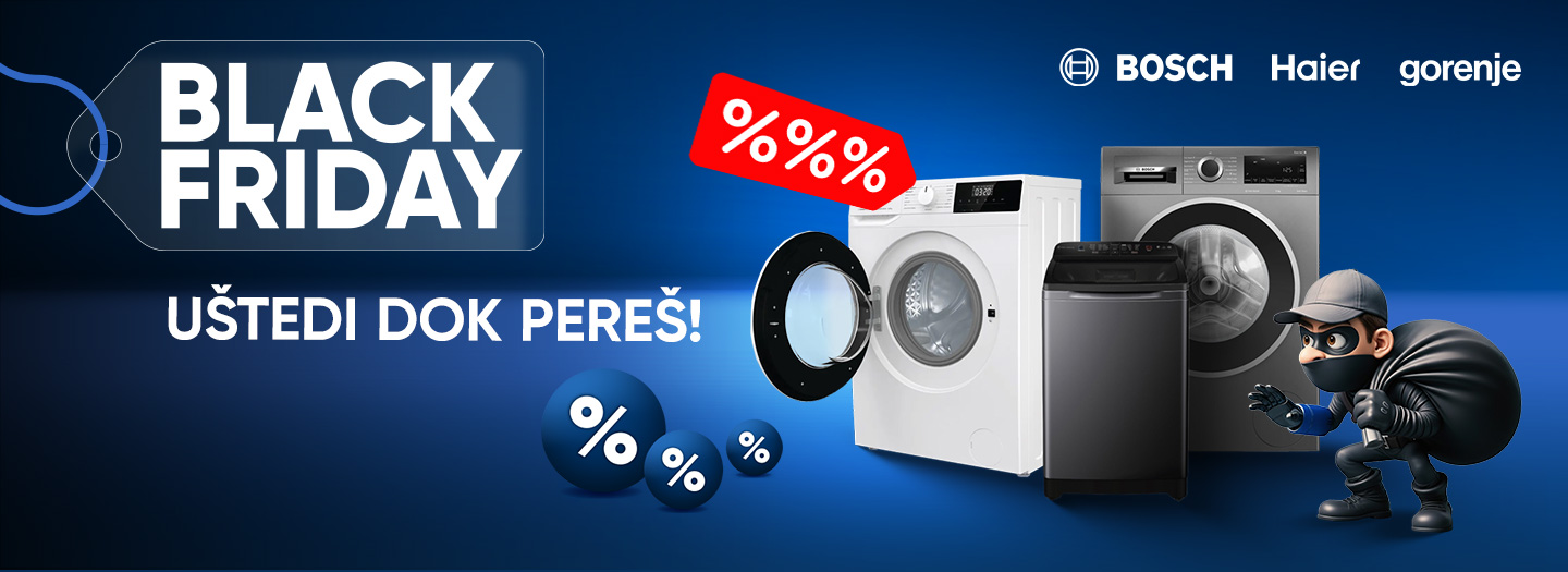 VEŠ MAŠINE BLACK FRIDAY 2025