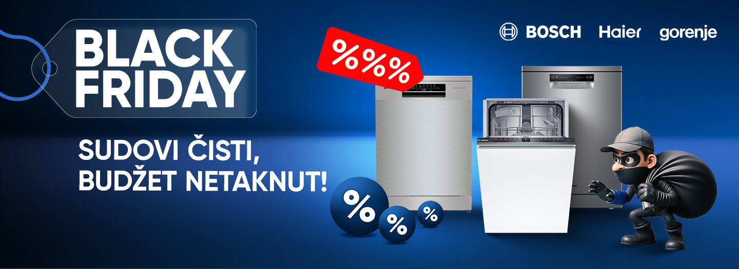 MAŠINE ZA SUDOVE BLACK FRIDAY 2025