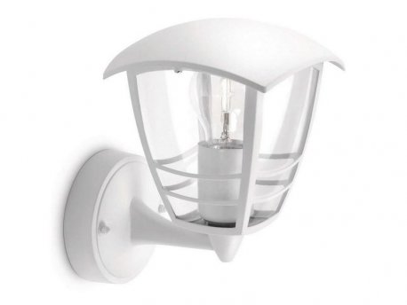 PHILIPS Creek spoljašnja zidna svetiljka bela - na gore 1x60W 15380/31/16
