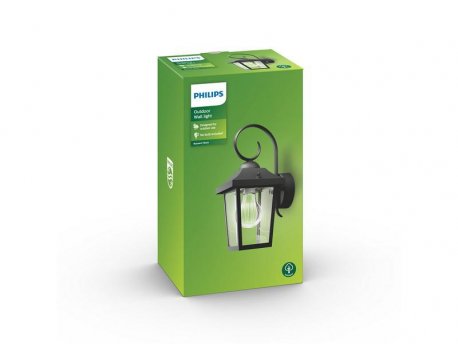 PHILIPS 17236/30/PN Buzzard zidna spoljašnja svetiljka crna 1x max60W 230V