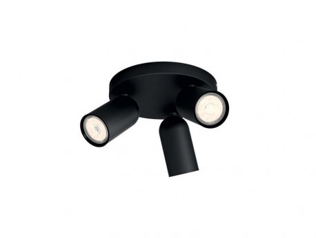 PHILIPS Pongee spot 3 x 5.5W max 50583/30/PN crna plafonska svetiljka