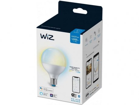 PHILIPS WIZ010 Wi-Fi BLE 11W (75W) G95 E27 927-65 (2700 - 6500K) TW 1PF/6