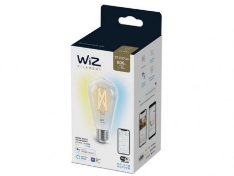 PHILIPS WIZ018 Wi-Fi 60W ST64 E27 927-65 CL 2700 - 6500K TW 1PF/6